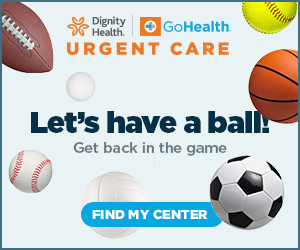 Dignity Heath - goHealth - Urgent Care - let's have a ball! Get back in the game. Find my center